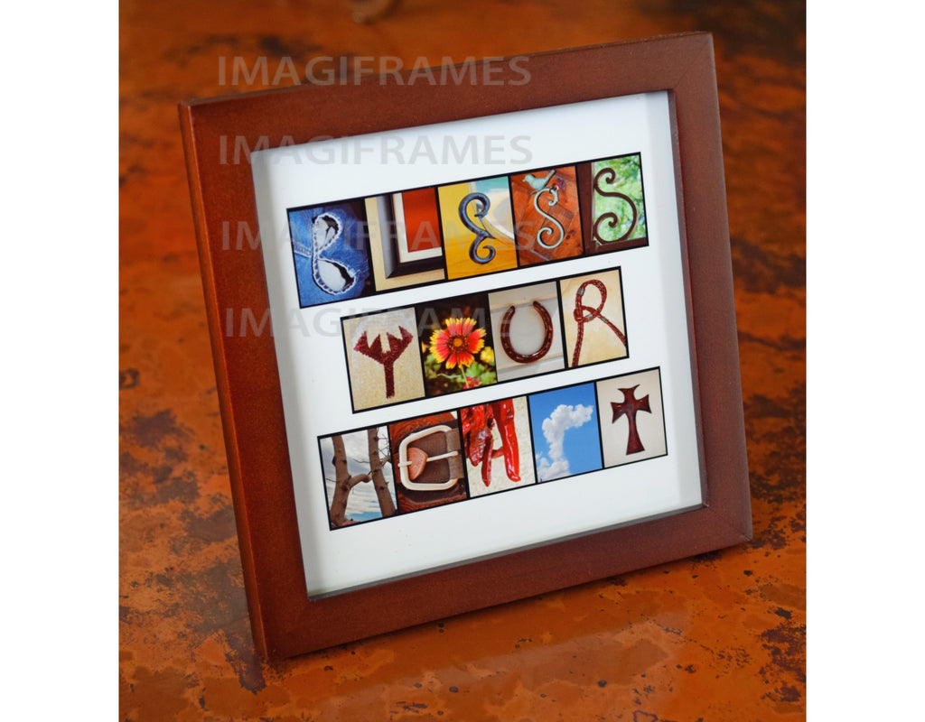 Bless Your Heart Southwestern Brown Frame (5X5)