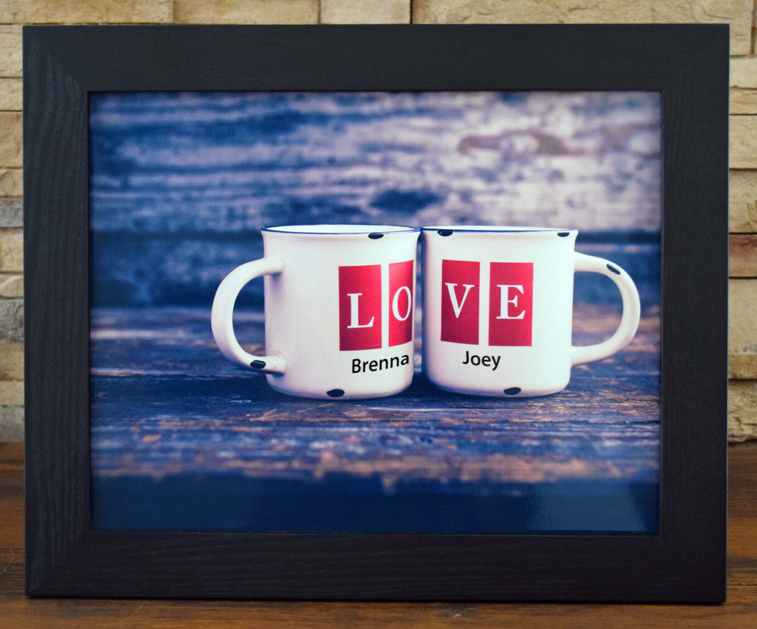 Love Mugs Personalized Print