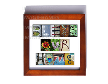 Bless Our Home Brown Frame (5X5)