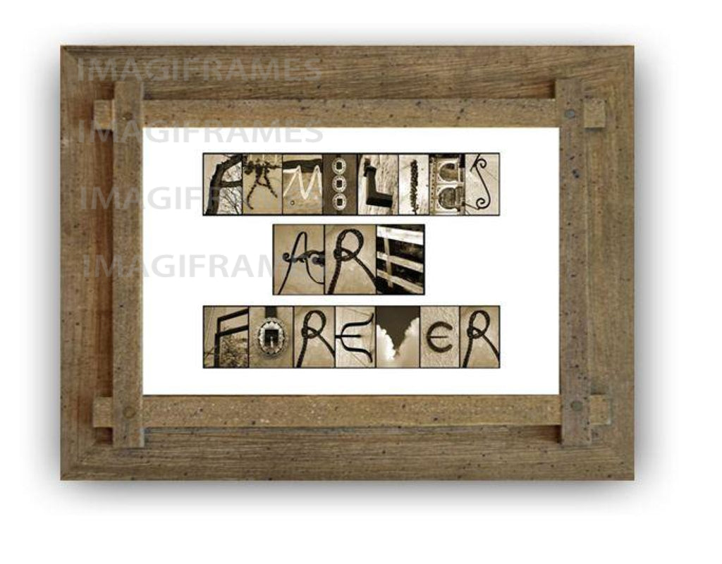Families Are Forever Criss Cross Frame